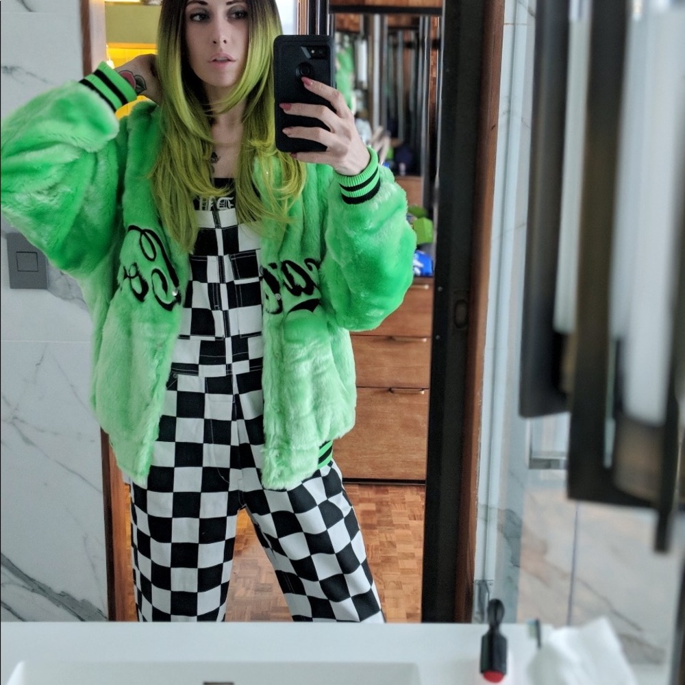 🔥RARE COCA COLA x JOYRICH LA LIME GREEN COAT